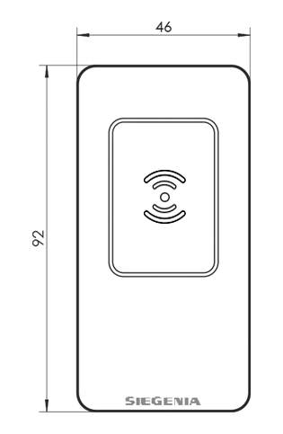 WALA - wymiary RFID SIEGENIA