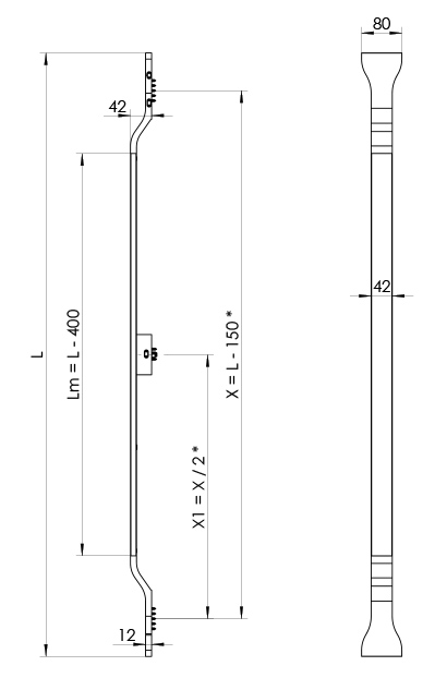 Wymiary pochwytu MPS31 T2